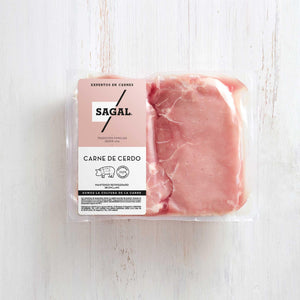 Dos Bifes de Lomo de Cerdo Crudos Marca Sagal Empacados al Vacio