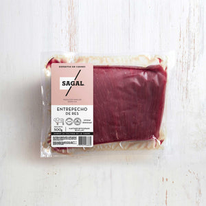 Entrepecho de Res Crudo Marca Sagal Empacado al Vacio