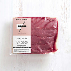 Cuatro Escalopes de Res Crudos Marca Sagal Empacados al Vacio