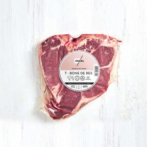 T-Bone Crudo Marca Sagal de 500 gramos empacado al vacio